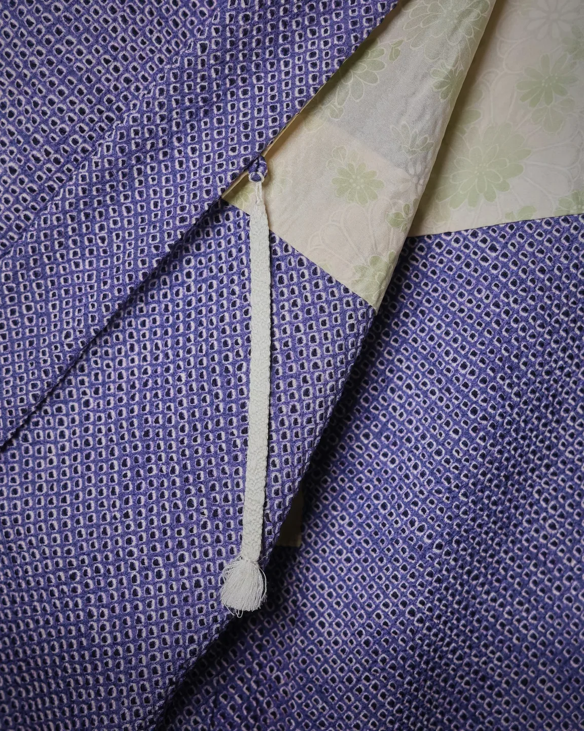 Lilac shibori haori — view 6
