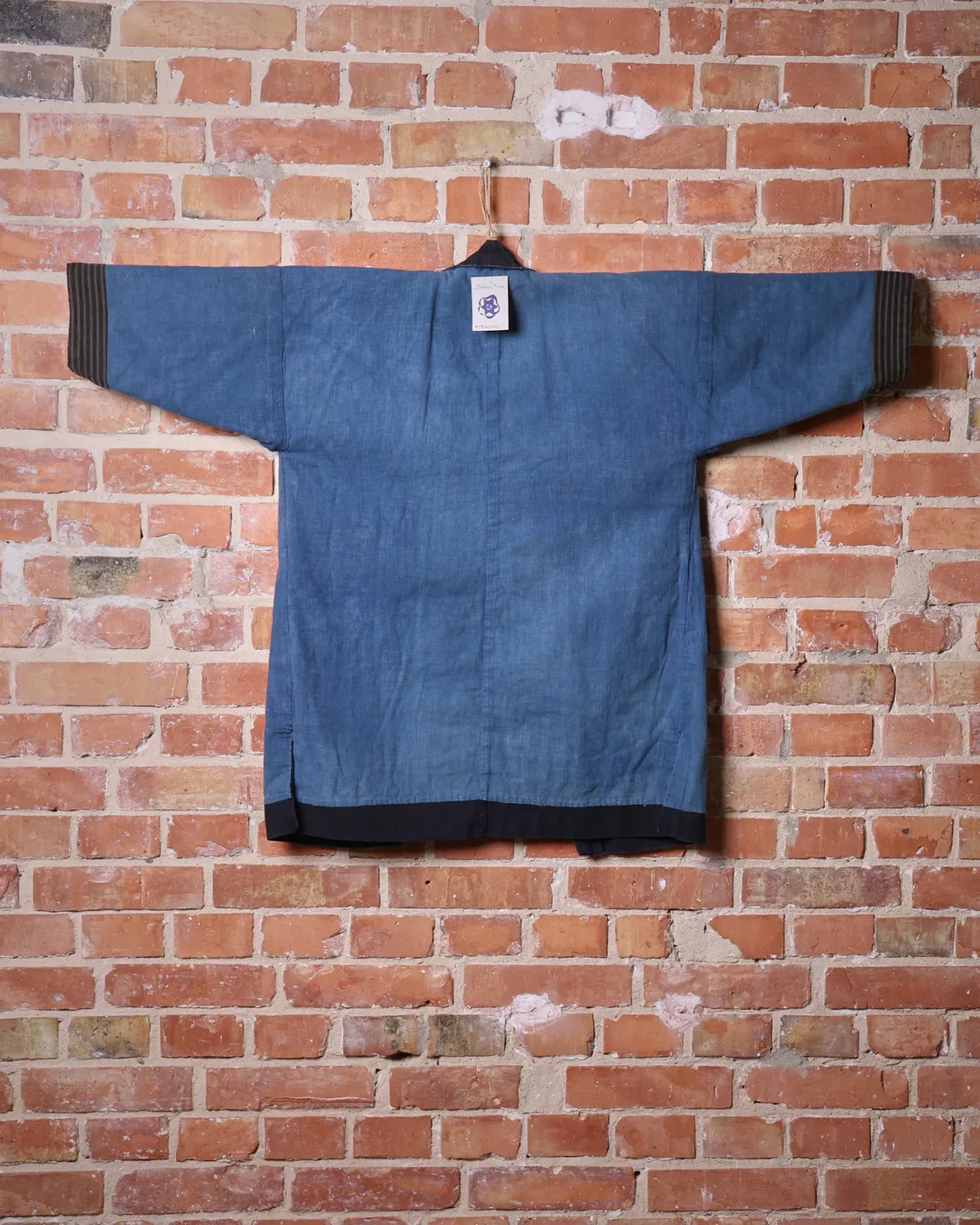 Indigo hanten with blue inner panels — view 7