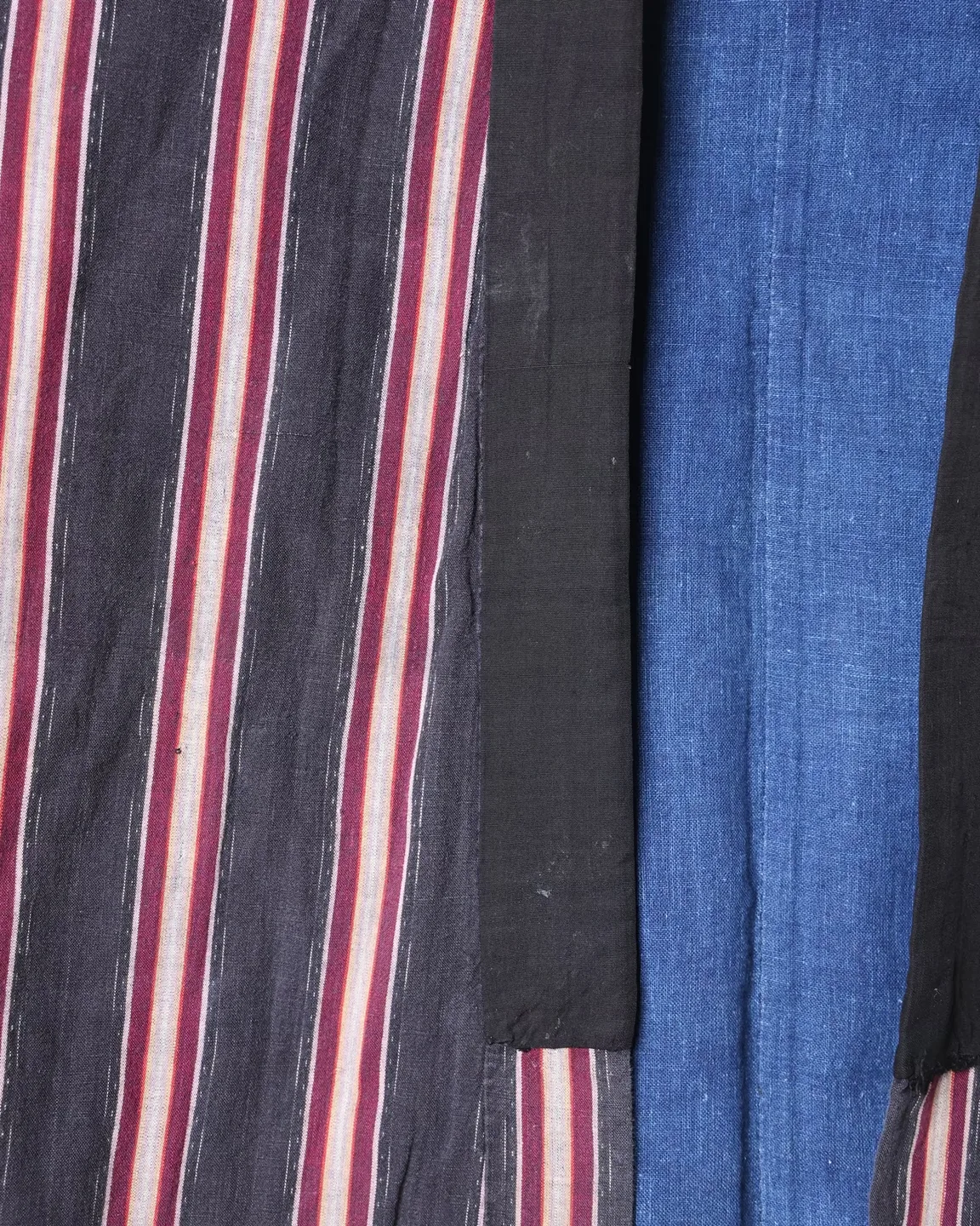 Indigo farmer’s vest with a striped interior — view 8