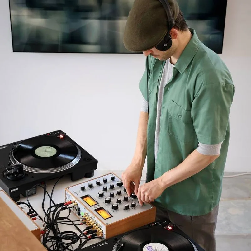 A Tea & Vinyl collaboration session at a venue