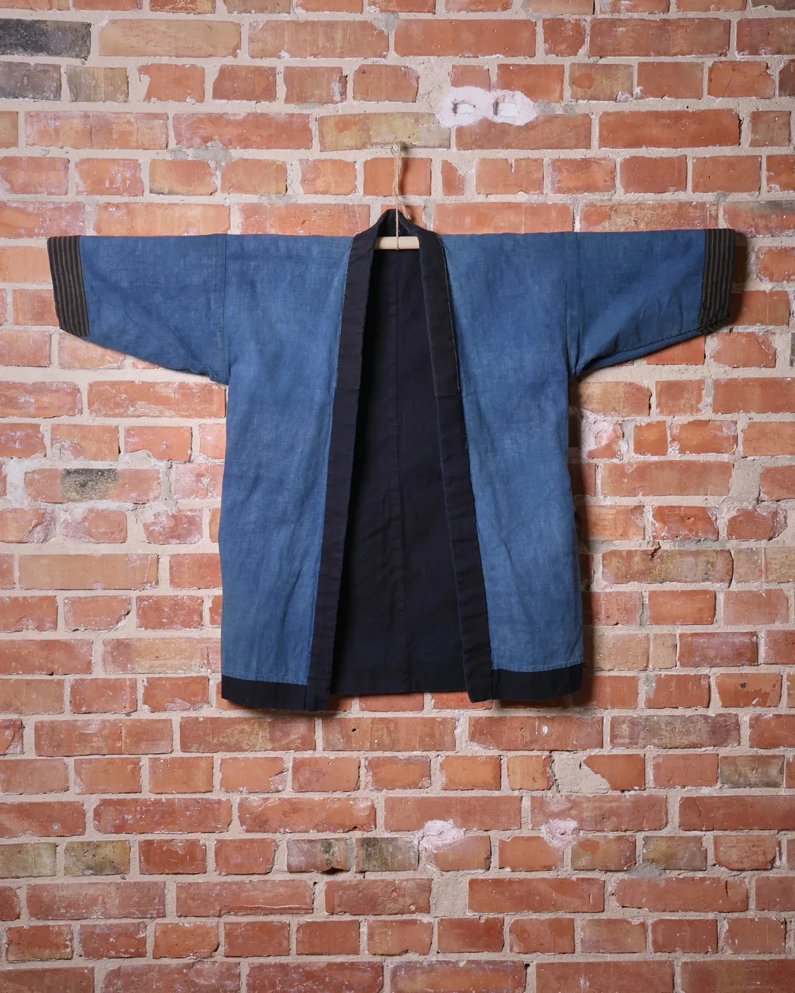 Indigo hanten with blue inner panels — view 6